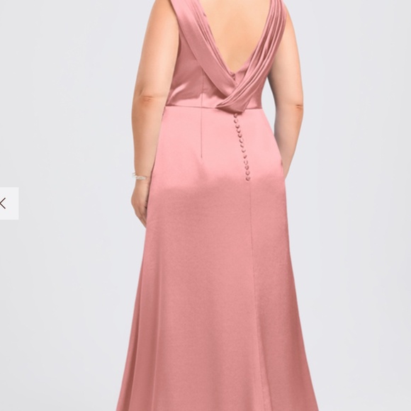 JJ's House Blush Satin three sizes 12, size 16, size 10 Bridesmaid dresses - Picture 8 of 10